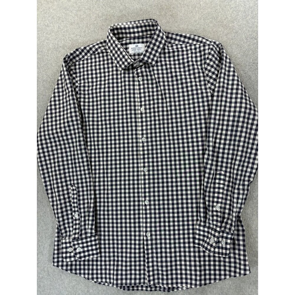 Mizzen+Main Trim Fit Checked Performance L/S Button Down‎ Shirt (Men's 2XL)